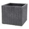 Plantenbak Arkansas Cubi - L27 X B27 X H28cm - Donkergrijs -Woondecoratie Winkel arkansas cubi graphite w27h28 plantenbak 1
