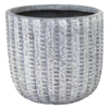 Bloempot Arkansas Egg Washed - D25 X H25cm - Lichtgrijs -Woondecoratie Winkel arkansas egg pot washed grey d25h25 bloempot 1 5