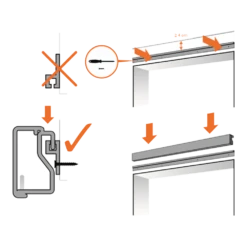 Vliegengordijn Zwaluwen - Creme/Zwart - 90 X 210cm - Sun-Arts -Woondecoratie Winkel bevestiging vliegengordijn 1