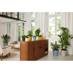 Bloempot Elho B.for Original Rond 25cm - Duifblauw -Woondecoratie Winkel bfor original rond bloempot duifblauw 4 1