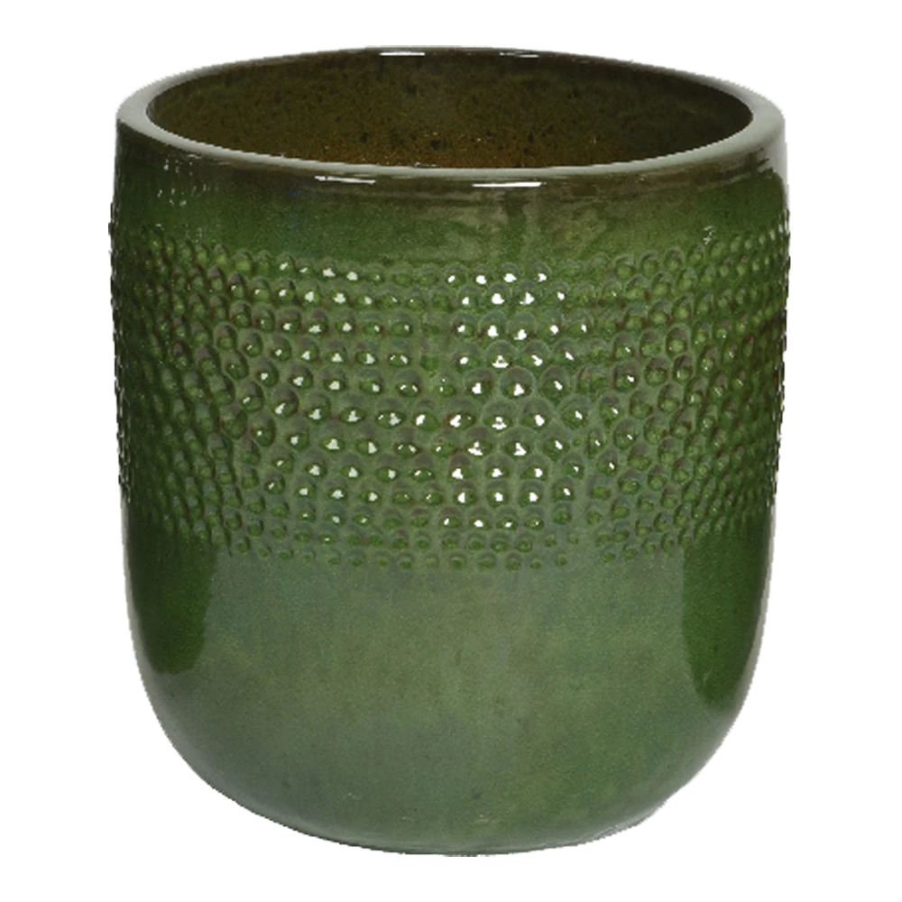 Bloempot Collin - D33 X H34cm - Groen 3 Bloempot Collin - D33 X H34cm - Groen
