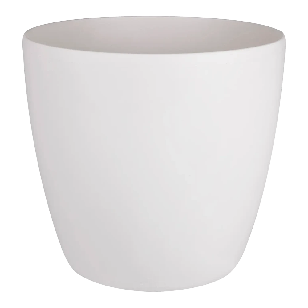 Bloempot Elho Brussels Rond 35cm - Met Wielen - Wit