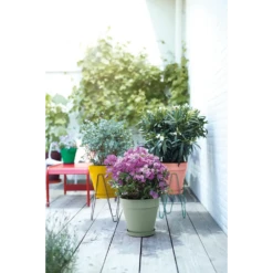 Bloempot Elho Loft Urban Rond 40cm - Pistache Groen -Woondecoratie Winkel bloempot elho loft urban rond pistache groen bloempot pistache groen 5 1