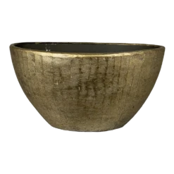 Bloempot Kos Ovaal - L30 X B13 X H17cm - Goud