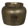 Bloempot Marrakesh - D27 X H25cm - Zilver Goud -Woondecoratie Winkel bloempot marrakesh zilver goud bloempot 1 1