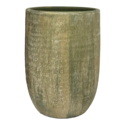 Woondecoratie Winkel 5 Bloempot Miami Hoog - D23 X H30cm - Groen Cement
