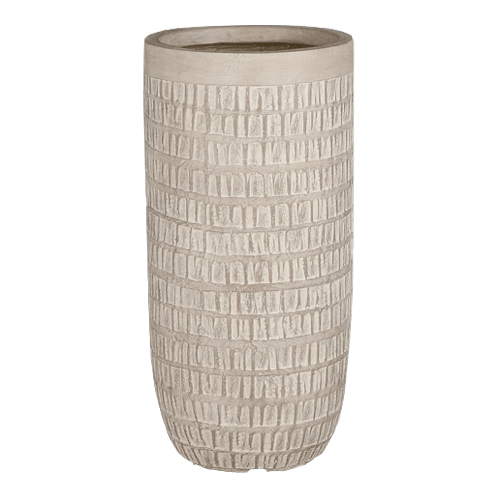 Bloempot Tallinn - D34 X H63,5cm - Taupe 4 Bloempot Tallinn - D34 X H63,5cm - Taupe - Afbeelding 2