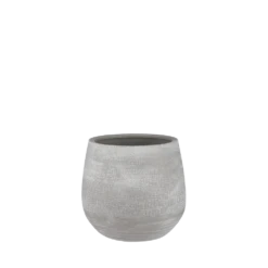 Bloempot Victor - H24 X D25cm - Grijs