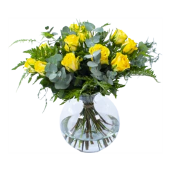 Boeket Rosa Geel Middel