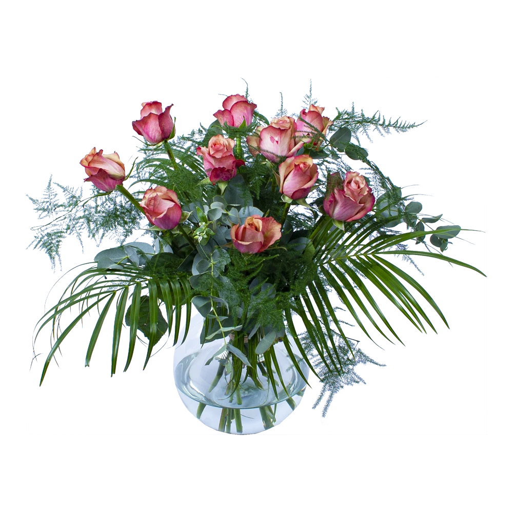 Boeket Rosa Roze Klein 3 Boeket Rosa Roze Klein