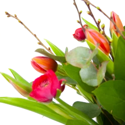 Boeket Vrolijk Roze Middel -Woondecoratie Winkel boeket vrolijk roze boeketten 3 1