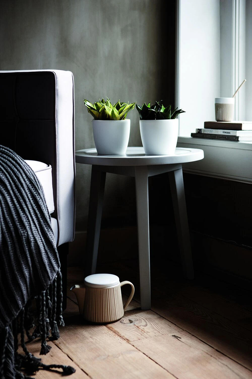 Bloempot Elho Brussels Diamond Rond 30cm - Wit 6 Bloempot Elho Brussels Diamond Rond 30cm - Wit - Afbeelding 4