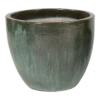 Bloempot Glazed Egg - D38 X H32cm - Groen -Woondecoratie Winkel glazed egg pot moss green d38h32 bloempot groen 1 6