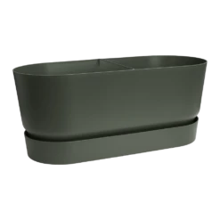 Bloembak Elho Greenville Terrace 80cm - Met Wielen - Bladgroen 10 Bloembak Elho Greenville Terrace 80cm - Met Wielen - Bladgroen -Woondecoratie Winkel greenville terrace trough 80cm wheels plantenbak bladgroen 3 10