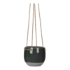 Hangpot Resa - D13,5 X H11,5cm - Donkergrijs -Woondecoratie Winkel hangpot resa d13 5 x h11 5cm donkergrijs hangpot 1 1