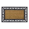 HAMAT Impala Brush Rectangle Kokosmat - 75x45cm - Naturel/Zwart - Deurmat -Woondecoratie Winkel impala brush rectangle kokosmat 75x45cm naturel zwart deurmat 1
