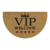 HAMAT Kokosmat Ruco VIP Welcome Halfrond - 75x45cm - Naturel - Deurmat -Woondecoratie Winkel kokosmat ruco vip welcome halfrond 75x45cm naturel deurmat 1