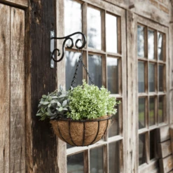 Metalen Hanging Basket 30cm - Incl. Ketting En Kokosinlegvel -Woondecoratie Winkel metalen hanging basket 30cm incl ketting en kokosinlegvel hanging basket 3