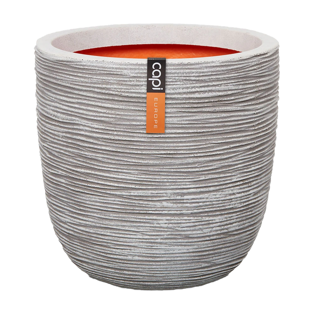 Capi Bloempot Bol Nature Rib NL - D55 X H53cm - Ivoor 3 Capi Bloempot Bol Nature Rib NL - D55 X H53cm - Ivoor