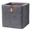 Capi Plantenbak Vierkant Nature Rib NL - L40 X B40 X H40cm - Donkergrijs -Woondecoratie Winkel pot vierkant rib nl donkergrijs plantenbak 1 5