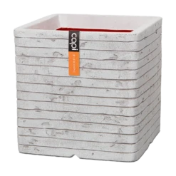 Capi Plantenbak Vierkant Nature Row NL - L30 X B30 X H30cm - Ivoor