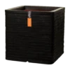 Capi Plantenbak Vierkant Nature Row NL - L40 X B40 X H40cm - Zwart -Woondecoratie Winkel pot vierkant row nl 40x40x40 zwart plantenbak 1 4