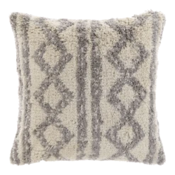 Unique Living Sierkussen Elliot - 45x45cm - Chateau Grey