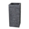 Plantenbak Utah Cubihi - L27 X B27 X H60cm - Donkergrijs -Woondecoratie Winkel utah cubihi graphite w27h60 plantenbak 1 6