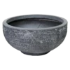 Plantenschaal Utah - D55 X H27cm - Donkergrijs -Woondecoratie Winkel utah round bowl graphite d55h27 schaal 1 4