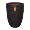 Capi Bloempot Nature Elegant Row NL - D46 X H58cm - Zwart -Woondecoratie Winkel vaas elegant laag row nl 46x58 zwart bloempot 1 4