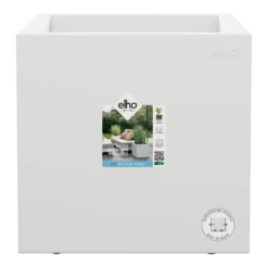 Elho Vivo Next Vierkant Wielen 40cm - Wit -Woondecoratie Winkel vivo next vierkant wielen 40cm wit 4 1