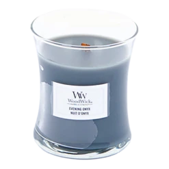 Woodwick Evening Onyx Mini Candle - Geurkaars -Woondecoratie Winkel woodwick evening onyx mini candle geurskaars 2 5