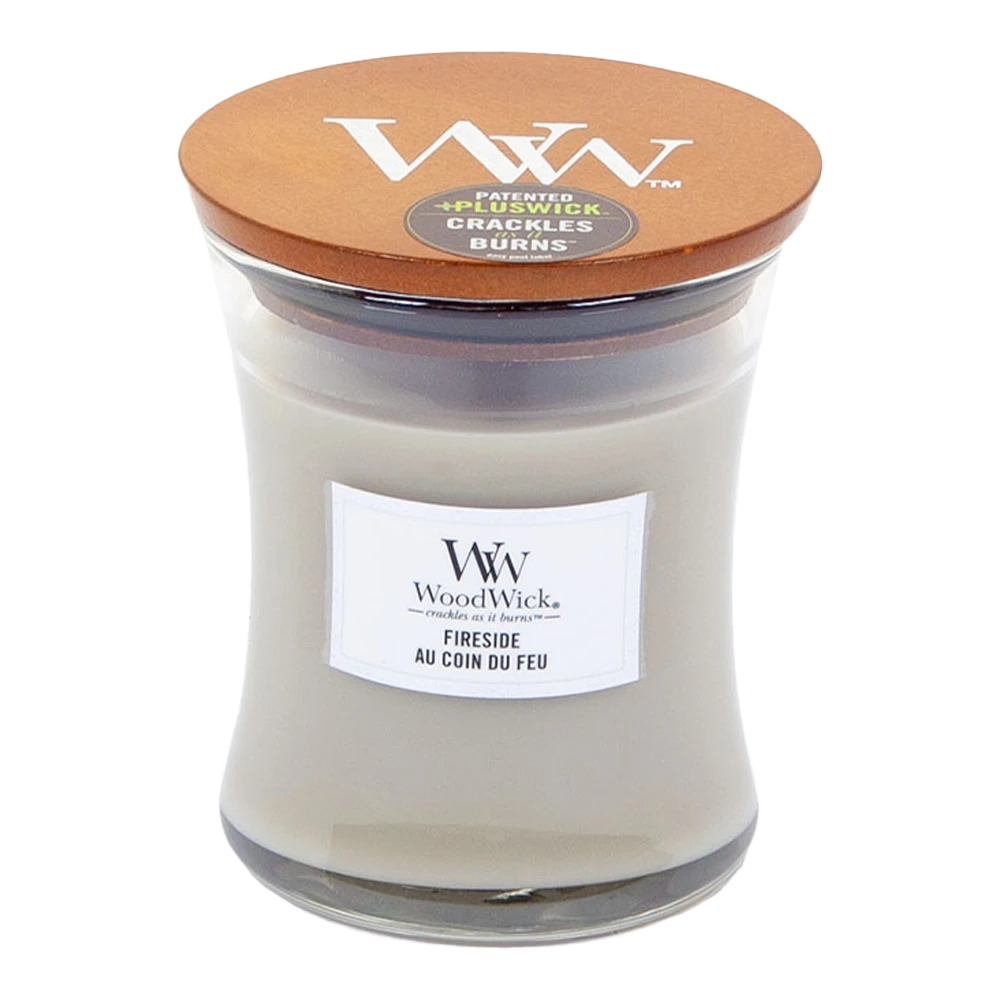 Woodwick Fireside Medium Candle - Geurkaars 3 Woodwick Fireside Medium Candle - Geurkaars
