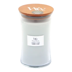 Woodwick Lavender & Cedar Large Candle - Geurkaars