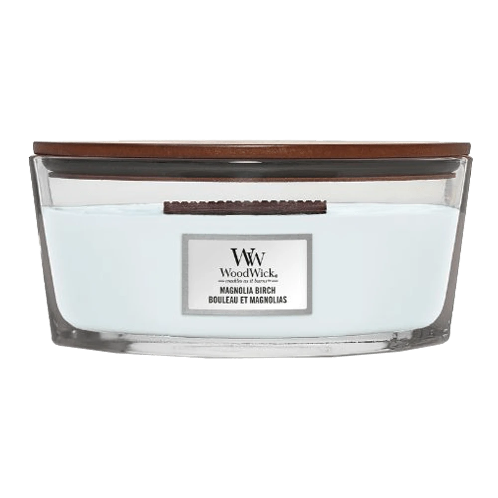Woodwick Magnolia Birch Ellipse Candle - Geurkaars 3 Woodwick Magnolia Birch Ellipse Candle - Geurkaars