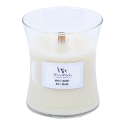 Woodwick White Honey Mini Candle - Geurkaars -Woondecoratie Winkel woodwick white honey mini candle geurskaars 2 1